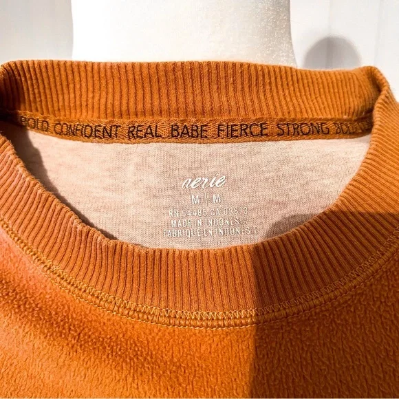 aerie Oversized Coziest Desert Fuzzy Sweatshirt - Picture 5 of 7